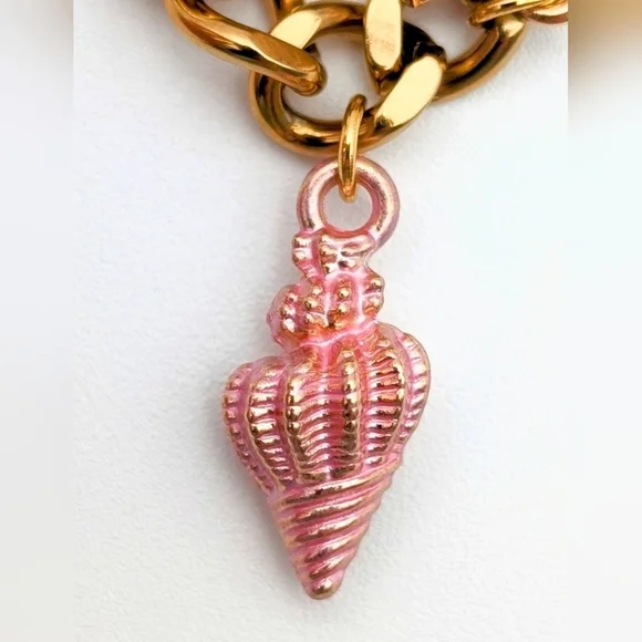 NWOT FabuLove Beach Bliss Gold Charm Bracelet - Picture 11 of 15